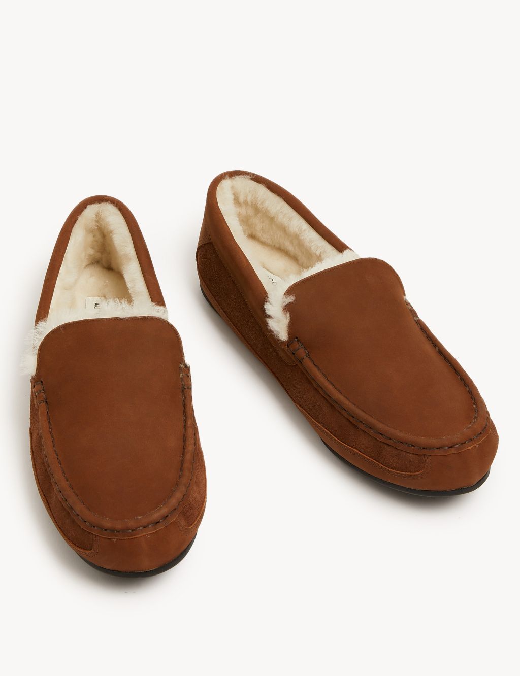 Suede Moccasin Slippers with Freshfeet™ image 2