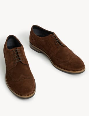 Suede Brogues