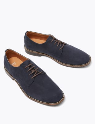 

Mens M&S Collection Wide Fit Derby Shoes - Navy, Navy
