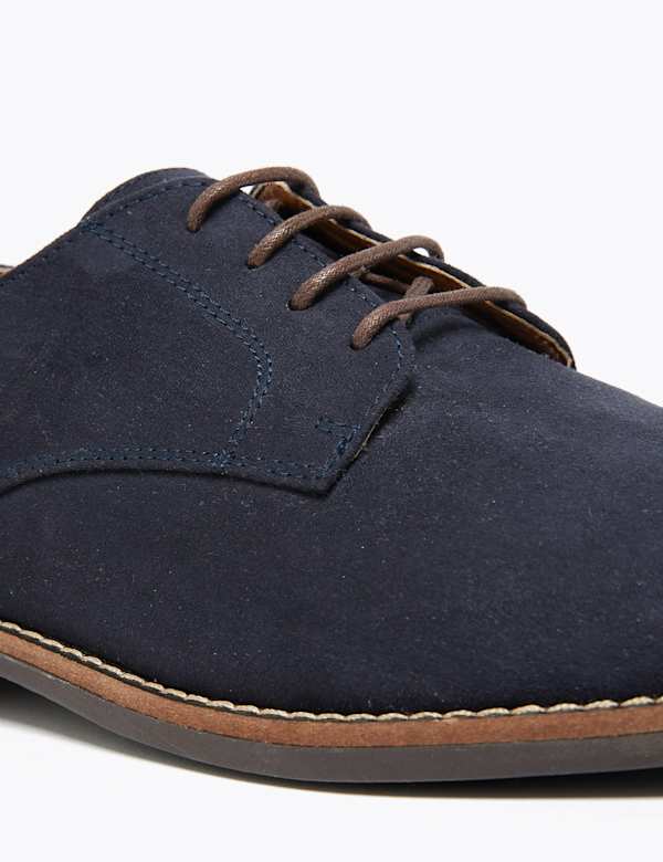 Wide Fit Lace-up Derby Shoes