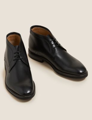 M&S Mens Leather Chukka Boots