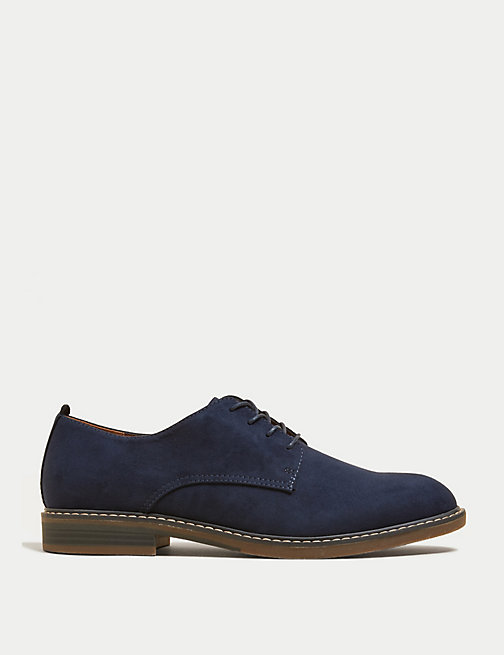 Marks And Spencer Mens M&S Collection Derby Shoes - Navy, Navy