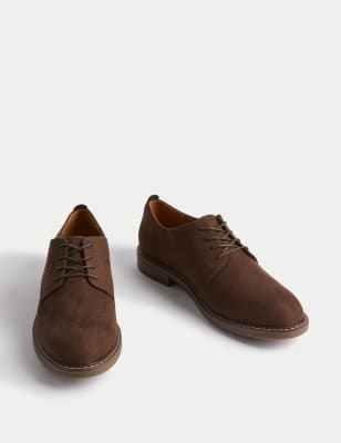 Faux Suede Derby Shoes