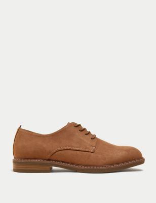 Suedette Derby Shoes - BE