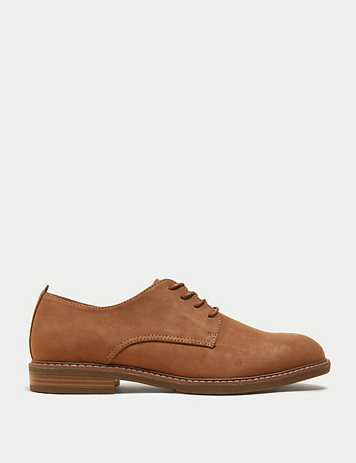 Marks And Spencer Mens M&S Collection Derby Shoes - Tan