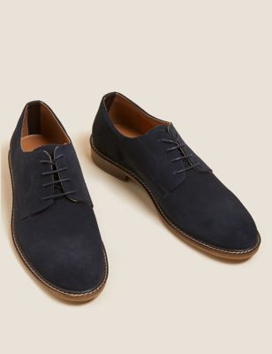 

Mens M&S Collection Suede Derby Shoes - Navy, Navy