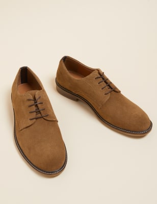 

Mens M&S Collection Suede Derby Shoes - Sand, Sand