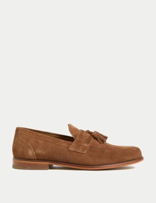 

Mens Autograph Suede Loafers - Tan, Tan