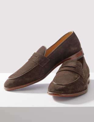 Suede Slip-On Loafers