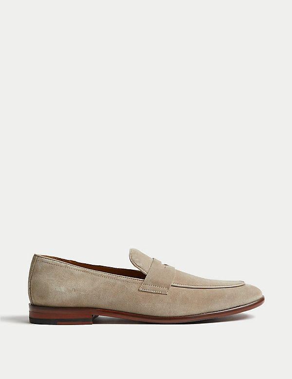 Suede Slip-On Loafers - BE
