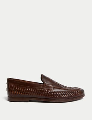 Leather Slip-On Loafers