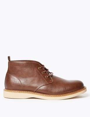 Bottines Chukka &agrave; lacets