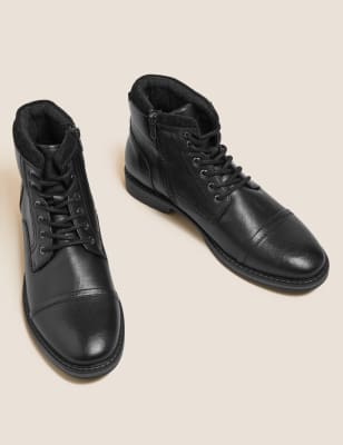 

Mens M&S Collection Side Zip Casual Boots - Black, Black