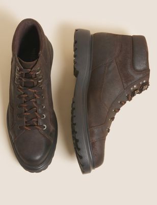 M&S Mens Leather Casual Boots