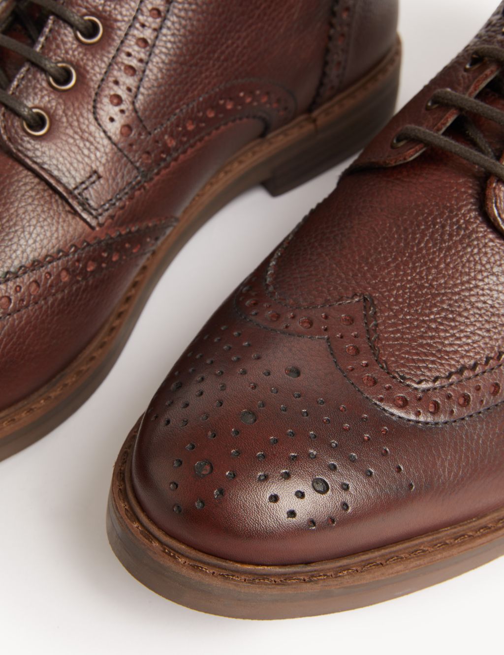 Leather Brogue Boot image 3