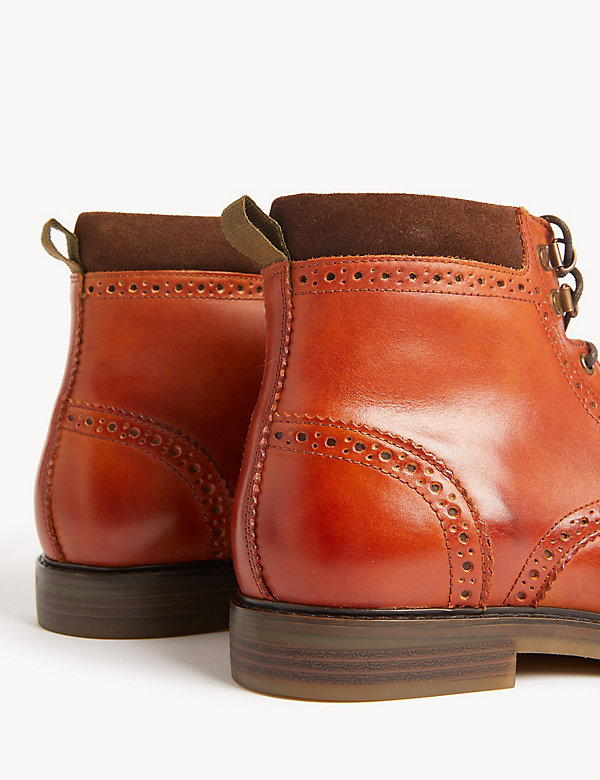 Leather Brogue Boot - BH