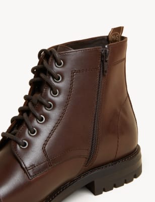 

Mens M&S Originals Barrington Leather Casual Boots - Brown, Brown