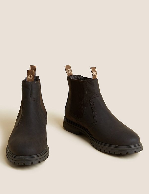 Leather Waterproof Chelsea Boots - AR