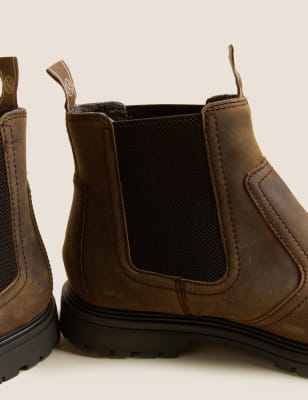 

M&S Collection Botas Chelsea de piel impermeablesMens - Tan, Tan