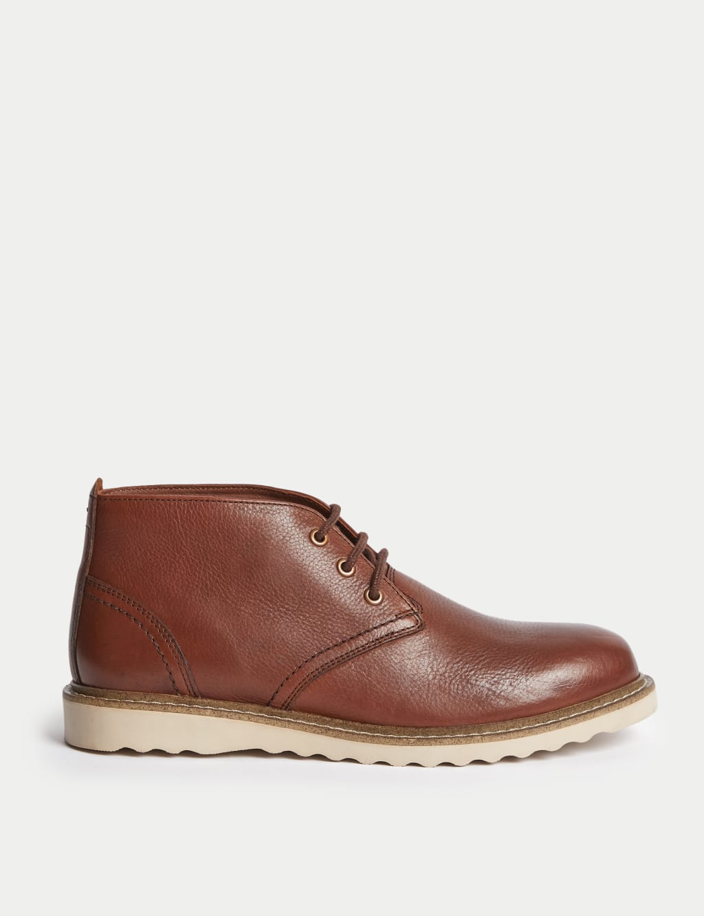 Leather White Soled Chukka Boots image 1