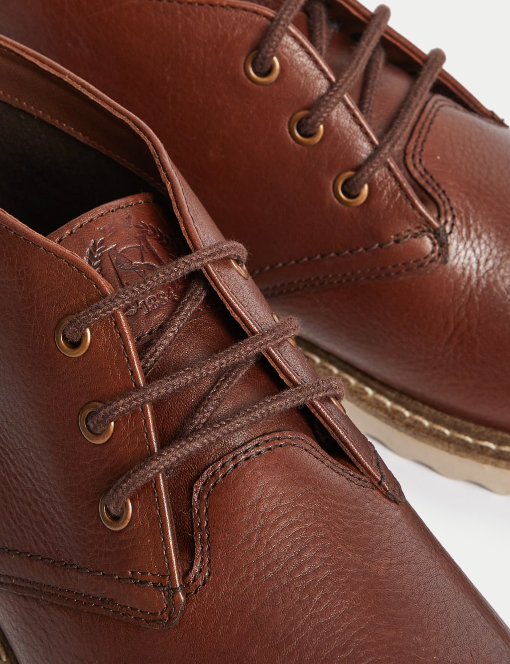 Leather White Soled Chukka Boots image 3