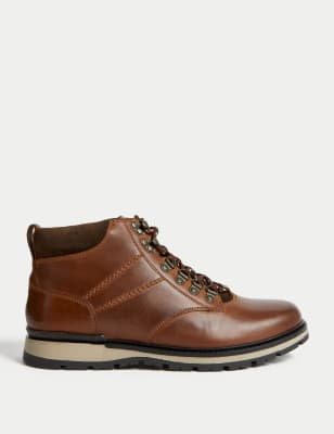 

Mens M&S Collection Leather Casual Boots - Tan, Tan