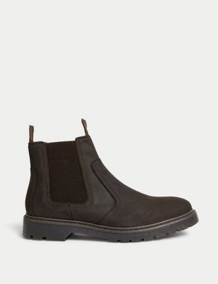 

Mens M&S Collection Leather Waterproof Chelsea Boots - Dark Brown, Dark Brown