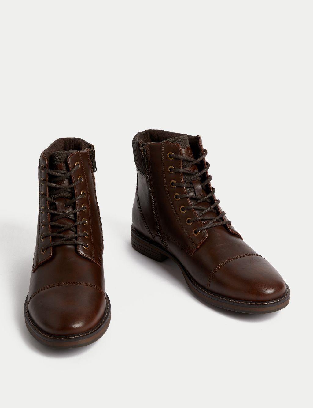 Military Side Zip Casual Boots image 2