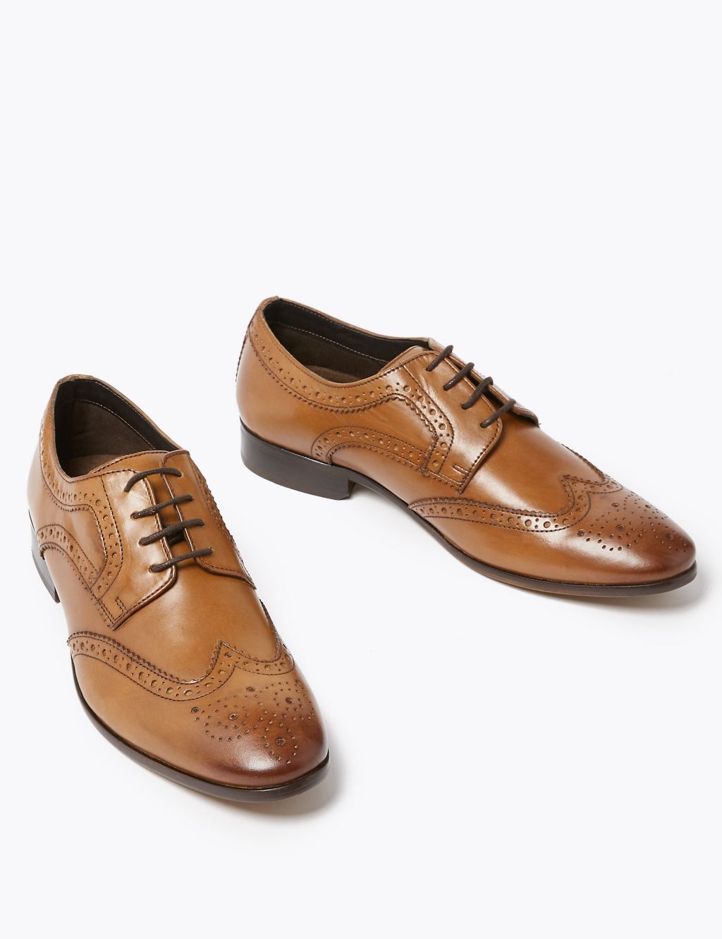 Wide Fit Leather Brogues image 2