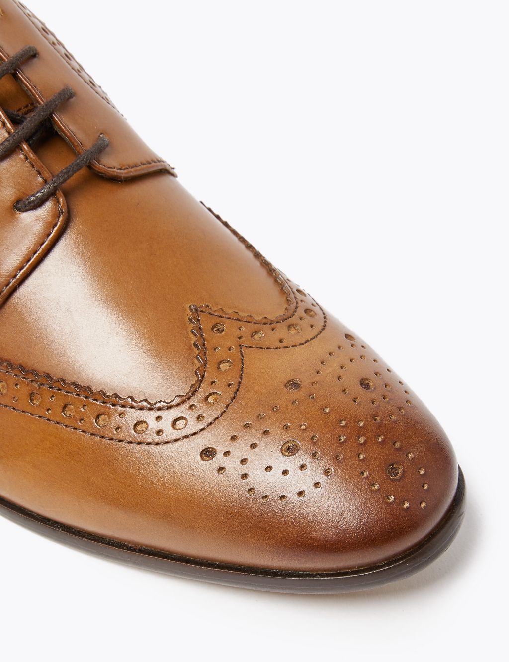 Wide Fit Leather Brogues image 4