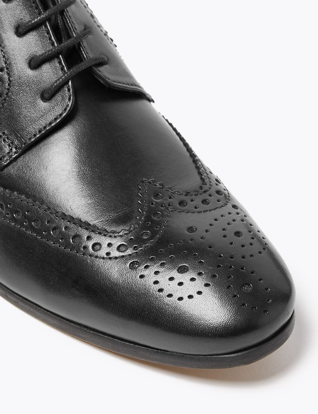 Wide Fit Leather Brogues image 3