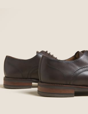 

Mens M&S Collection Leather Derby Shoes - Dark Brown, Dark Brown