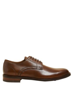 

Mens M&S Collection Leather Derby Shoes - Tan, Tan