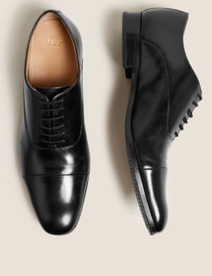 leather oxford work shoes