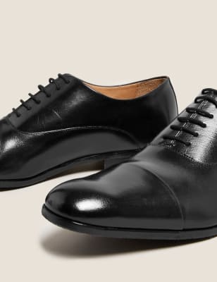 Mens black shoes marks best sale and spencer