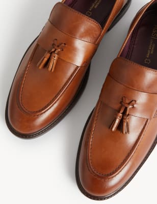 

Mens M&S Collection Slip-On Loafers - Tan, Tan
