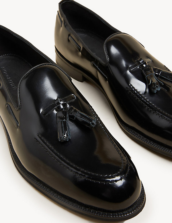 Leather Slip-On Loafers - SA
