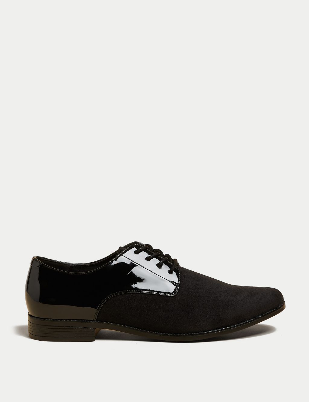 Velvet and Patent Derby Shoes image 1