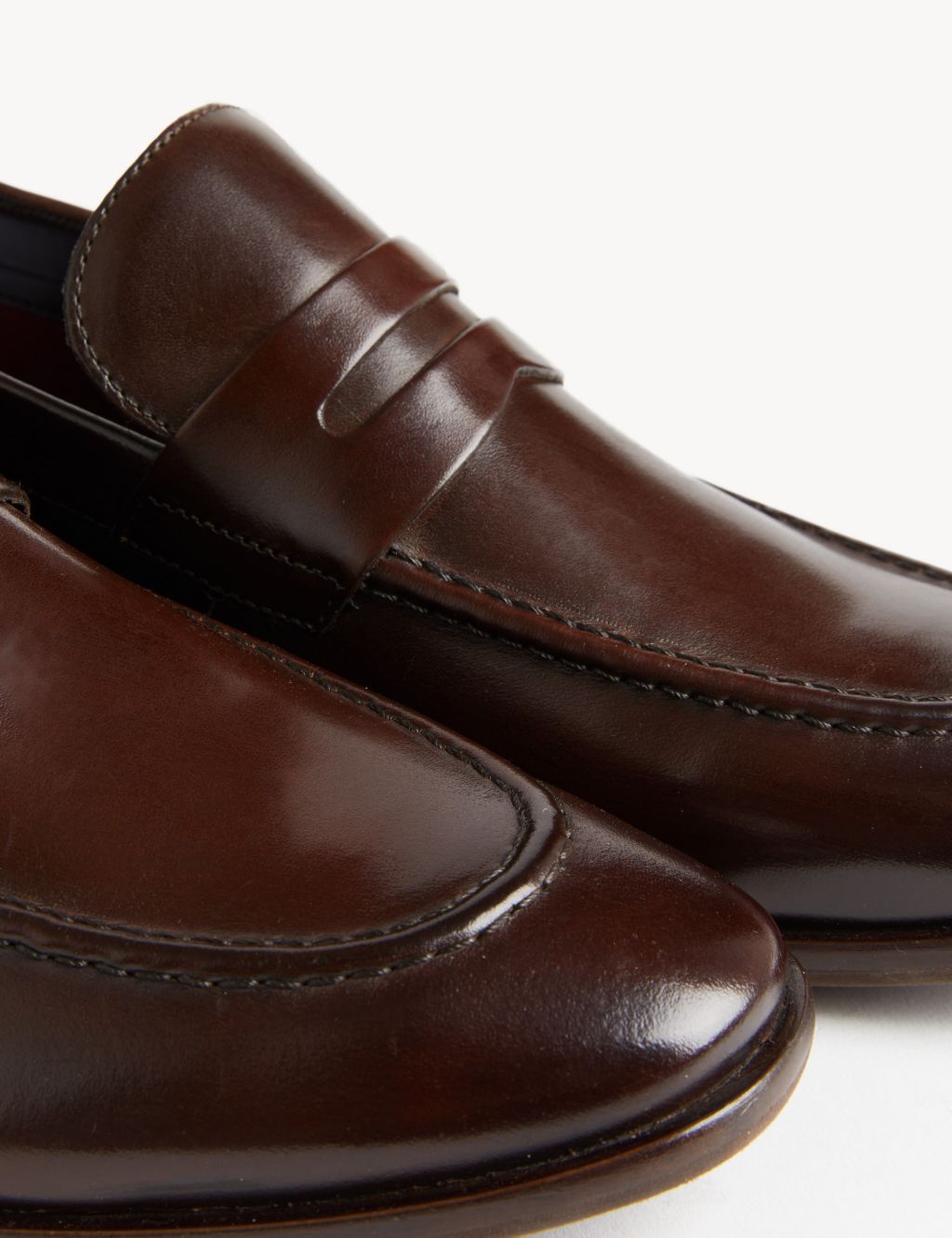 Leather Slip-On Loafers image 3