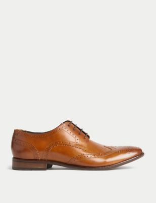

Mens M&S Collection Leather Brogues - Tan, Tan