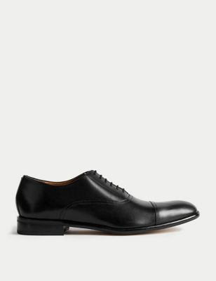 Autograph Mens Leather Oxford Shoes - 10 - Black, Black,Brown