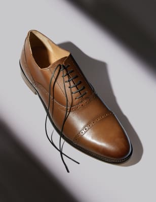 Leather brogue sale shoes