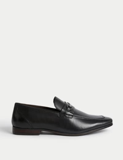 Leather Slip-On Loafers