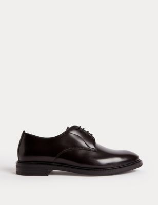 Autograph Men's Leather Derby Shoes - 6 - Burgundy, Burgundy,Black