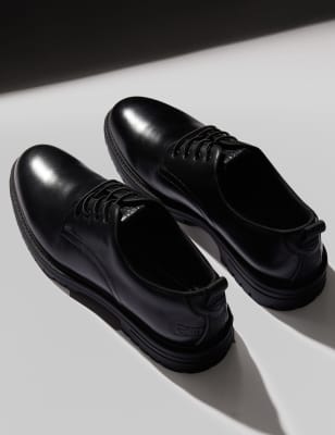 

Mens Autograph Leather Derby Shoes - Black, Black