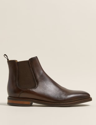 

M&S Collection Botines Chelsea de pielMens - Dark Brown, Dark Brown