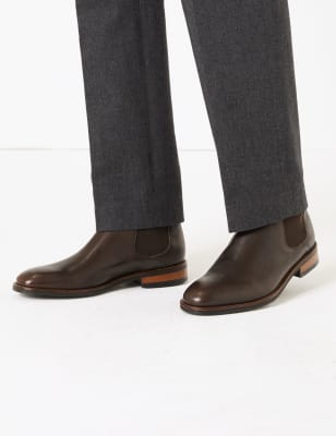 Chaussures Chelsea en cuir