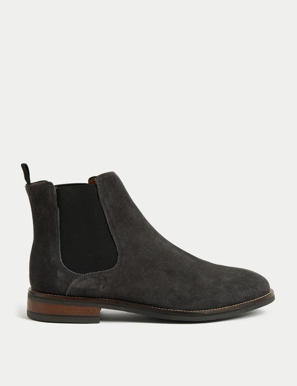 Wide Fit Suede Pull-On Chelsea Boots image 1