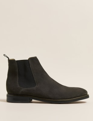  Bottines Chelsea en daim sans lacets - Grey