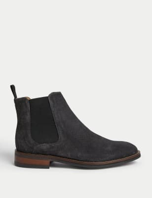 

Mens M&S Collection Chelsea-Wildlederstiefel zum Überziehen - Dark Charcoal, Dark Charcoal